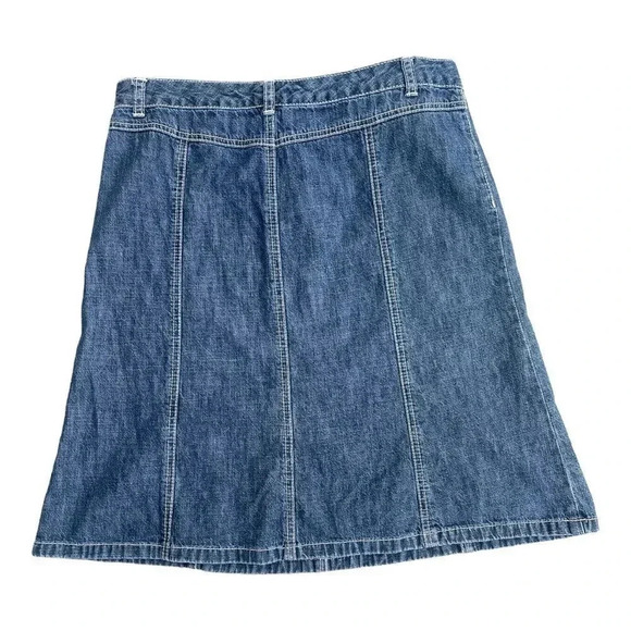 Tommy Hilfiger Denim A-line Hi-low Skirt. sz 8 - Picture 4 of 12